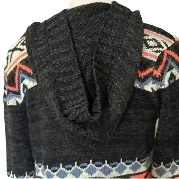 No Boundaries long open cardigan with hood women’s size XS - Picture 8 of 13